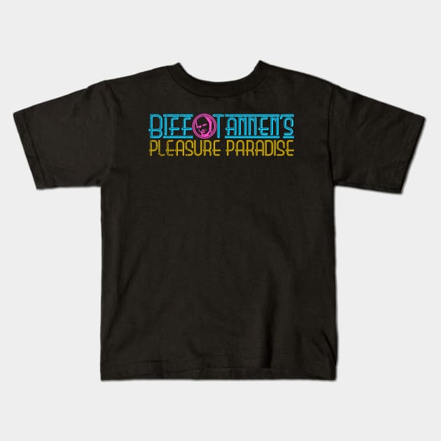 Biff Paradise Kids T-Shirt by nickbeta
